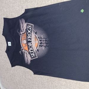 NEW SENOR FROGS, MAZATLAN MEXICO,SLEEVELESS SZ L, T- SHIRT NEVER WORN